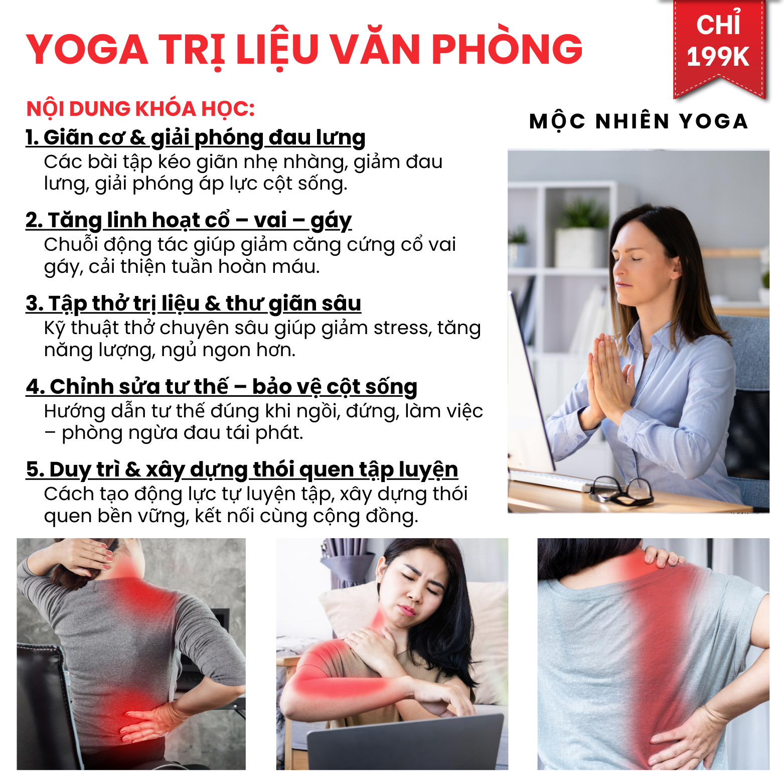YOGA TRỊ LIỆU TẠI BÀN